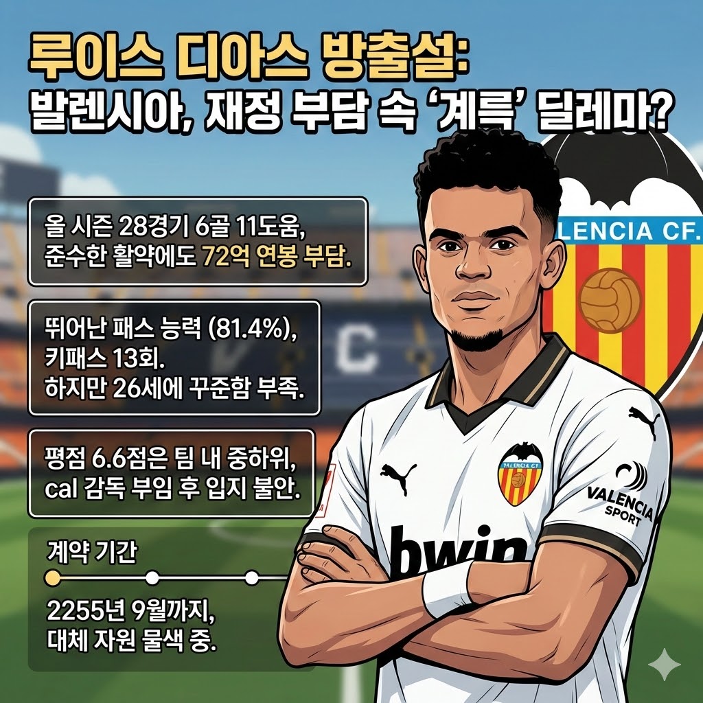 [충격 단독] 72억 루이스 디아스, 칼바람 방출 위기?